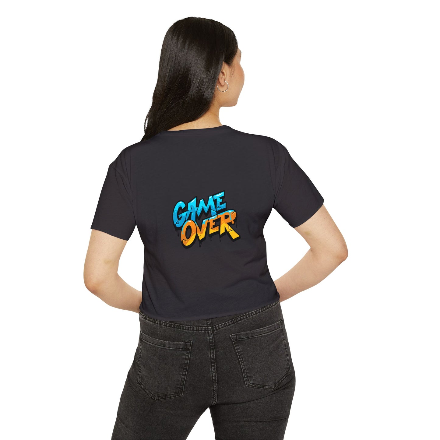 Retro Gaming Women's Festival Crop Top - 'Play' & 'Game Over' Designs