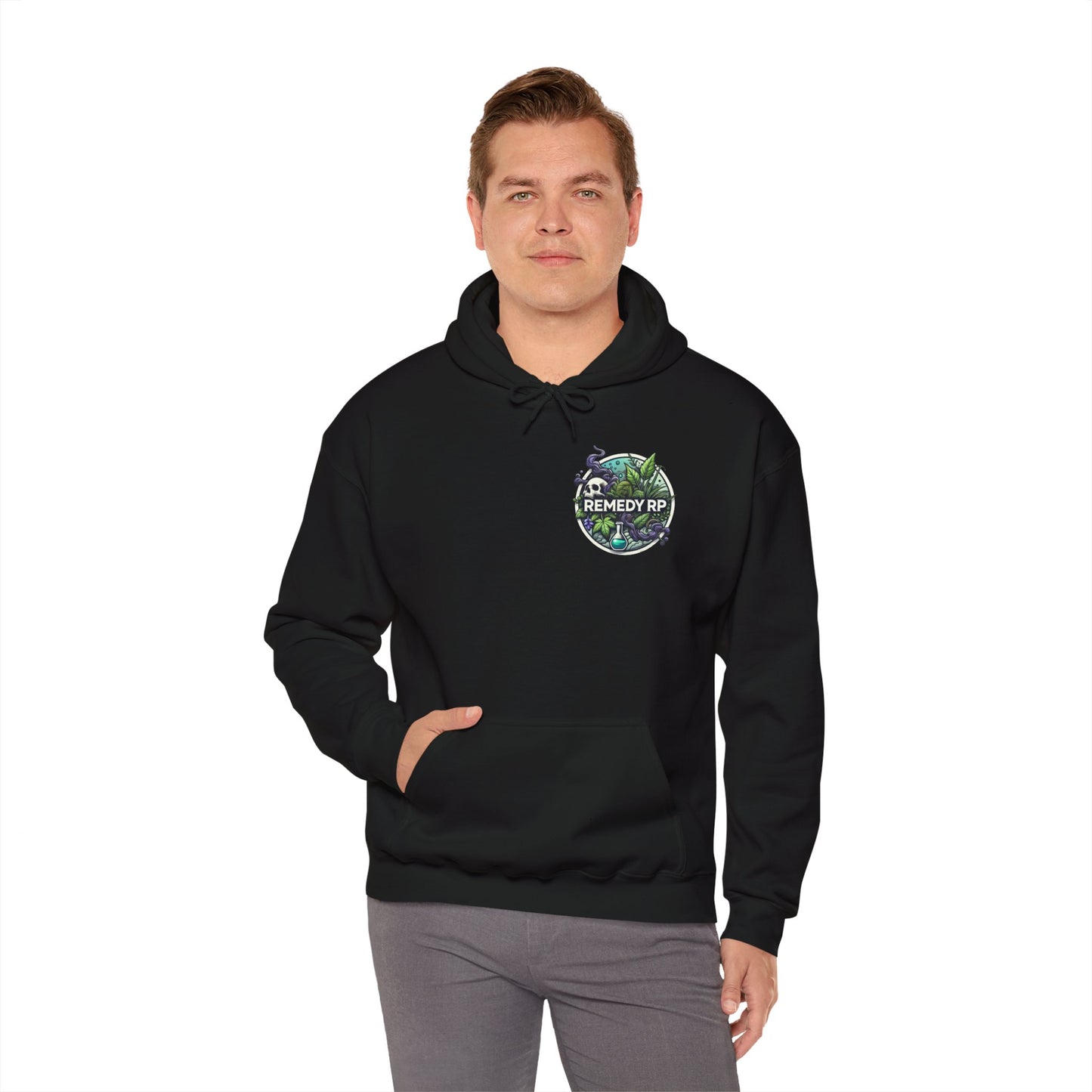 Remedy RP Unisex Heavy Blend Hooded Sweatshirt - Cozy Statement Wear for Nature Lovers