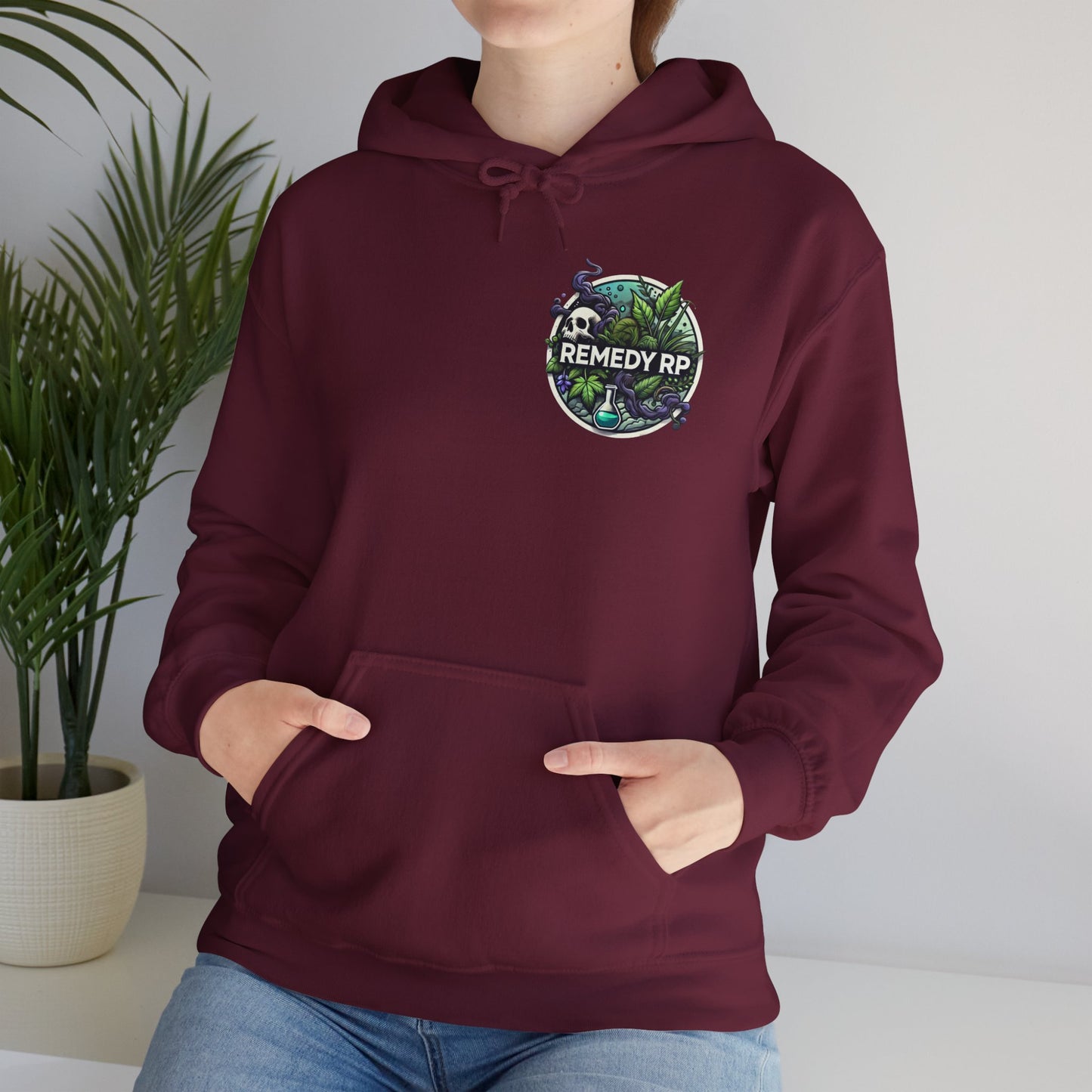 Remedy RP Unisex Heavy Blend Hooded Sweatshirt - Cozy Statement Wear for Nature Lovers