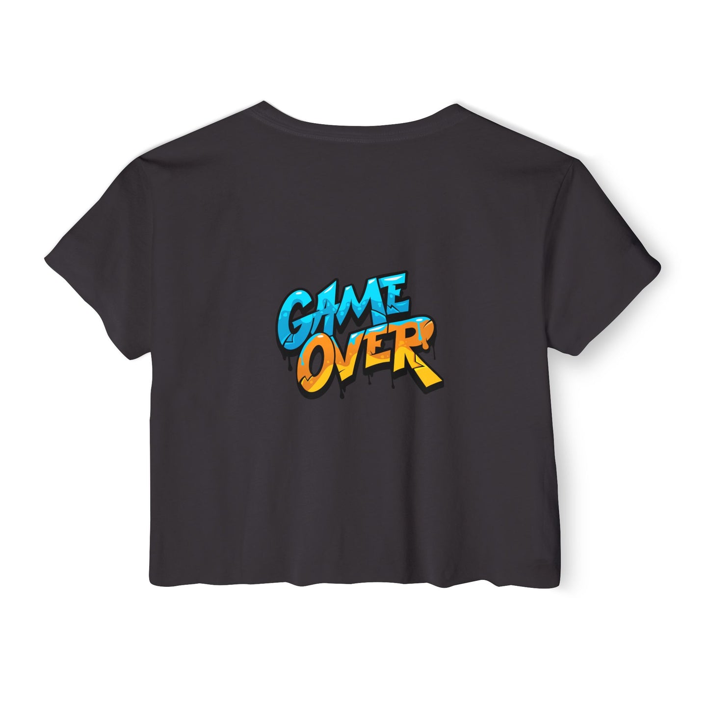 Retro Gaming Women's Festival Crop Top - 'Play' & 'Game Over' Designs